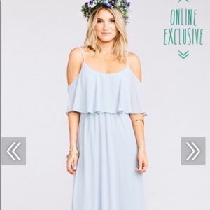 Caitlin Ruffle Maxi Bridesmaid Dress